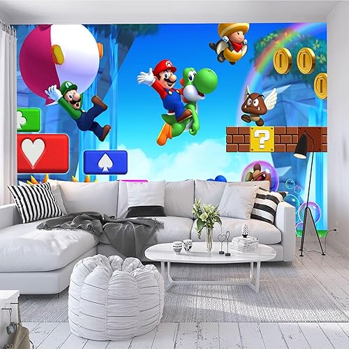 Vista 78 de Murales de pared de tamaño personalizado, anime de juegos 3D, murales de pared autoadhesivos extraíbles para despegar y pegar, papel tapiz 3d Juego