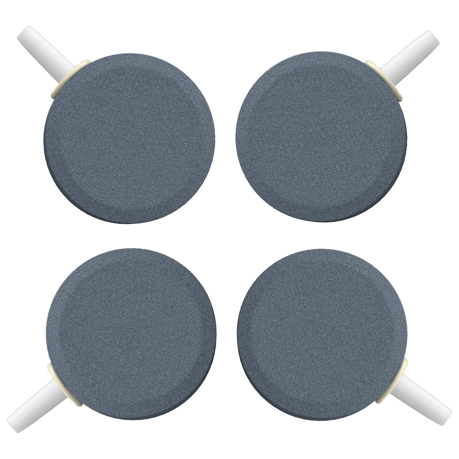Pawfly Aquarium Air Stone 4 cm Bubble Diffuser Disc 4 Pack Release Tool for Air Pumps Fish Tanks Buckets Small Ponds and DWC Reservoirs