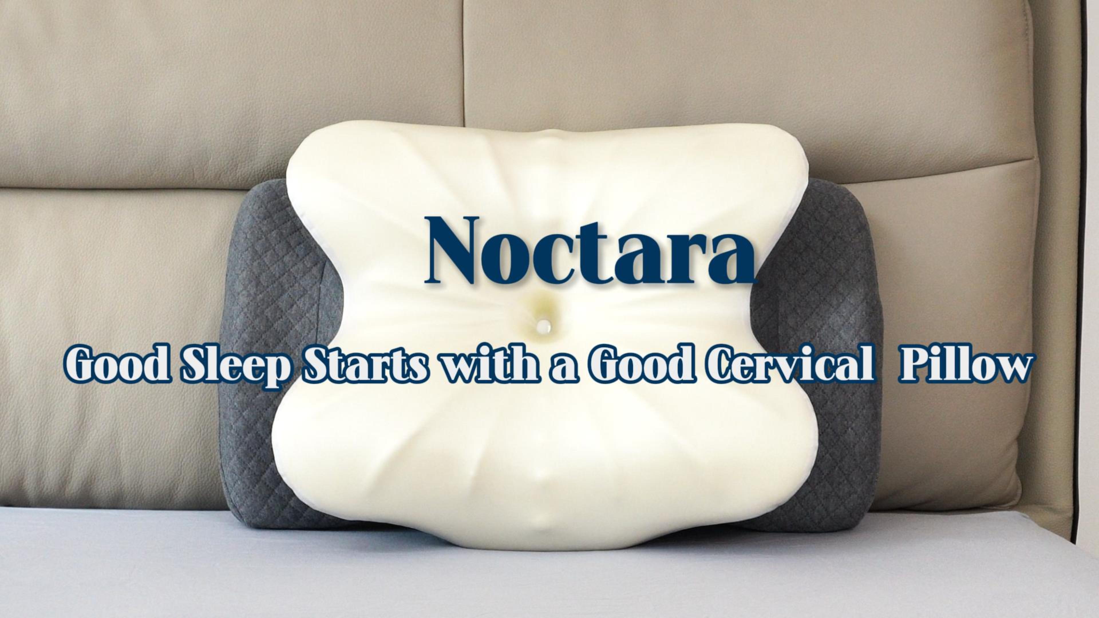 NOCTARA Cervical Pillow for Neck Pain Relief – Includes Extra