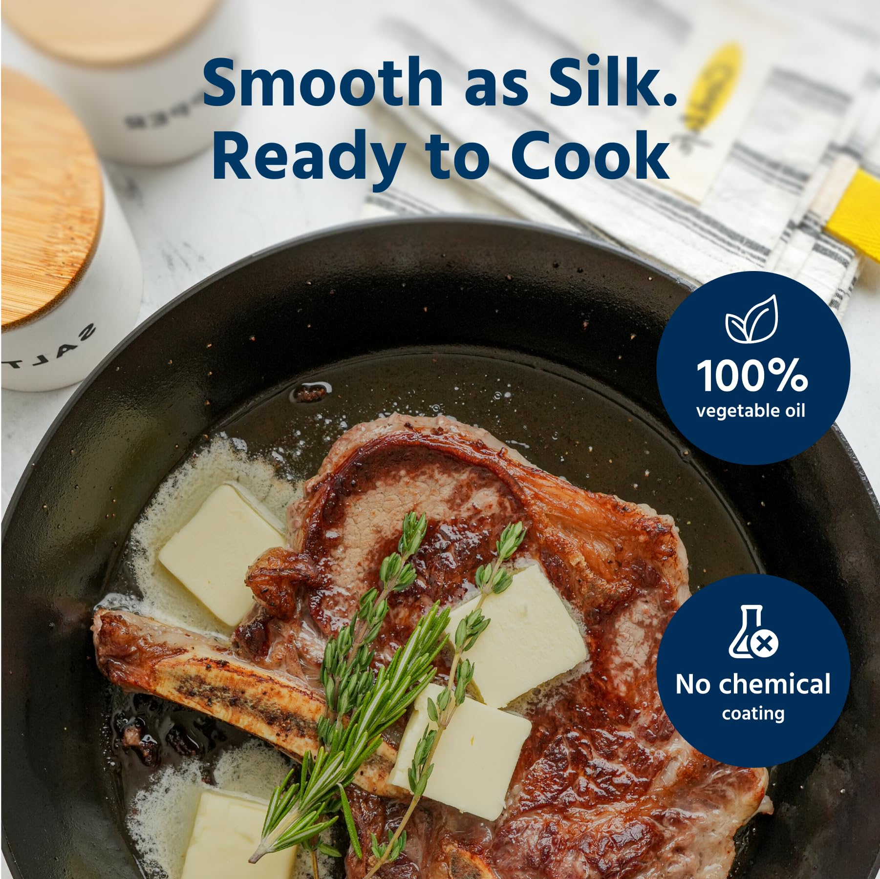 Cooklife 10 Inch Lightweight Pre Seasoned Cast Iron Skillets