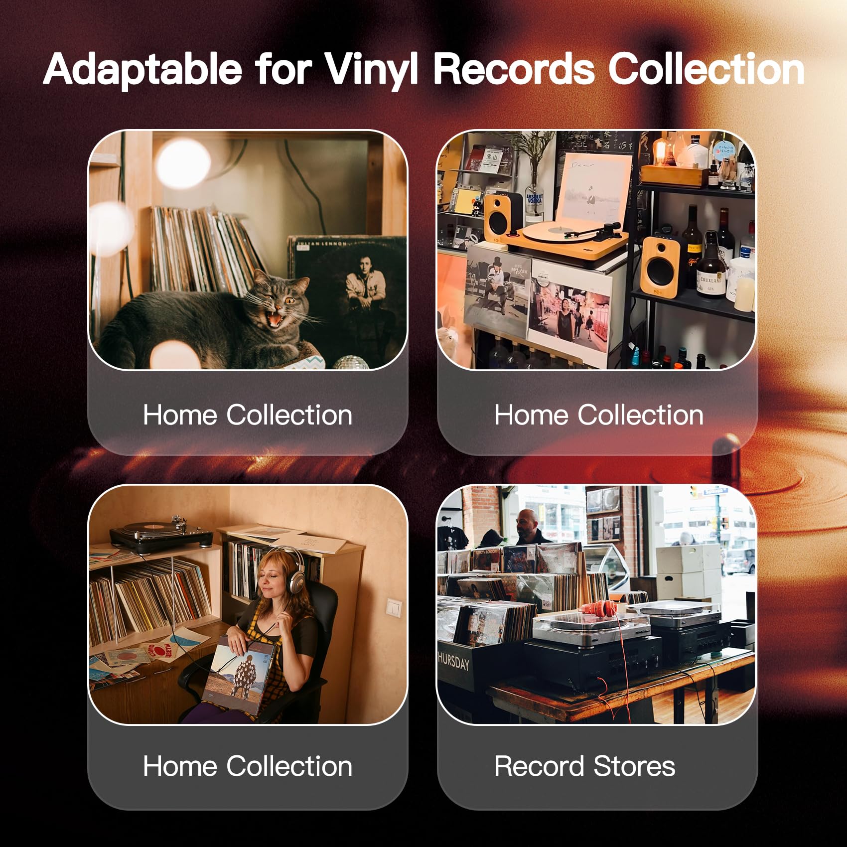 Buste Interne Vinili 33 Giri,50 Pz. 12 Pollici Buste Vinili 33 Giri Interne Antistatiche+AntiGraffio,3 Strati HDPE+Carta Buste Dischi Vinile per 33,Cover Vinile 33 Giri Protezione Copertine