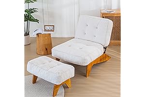 MAXYOYO Adjustable Accent Chair with Ottoman