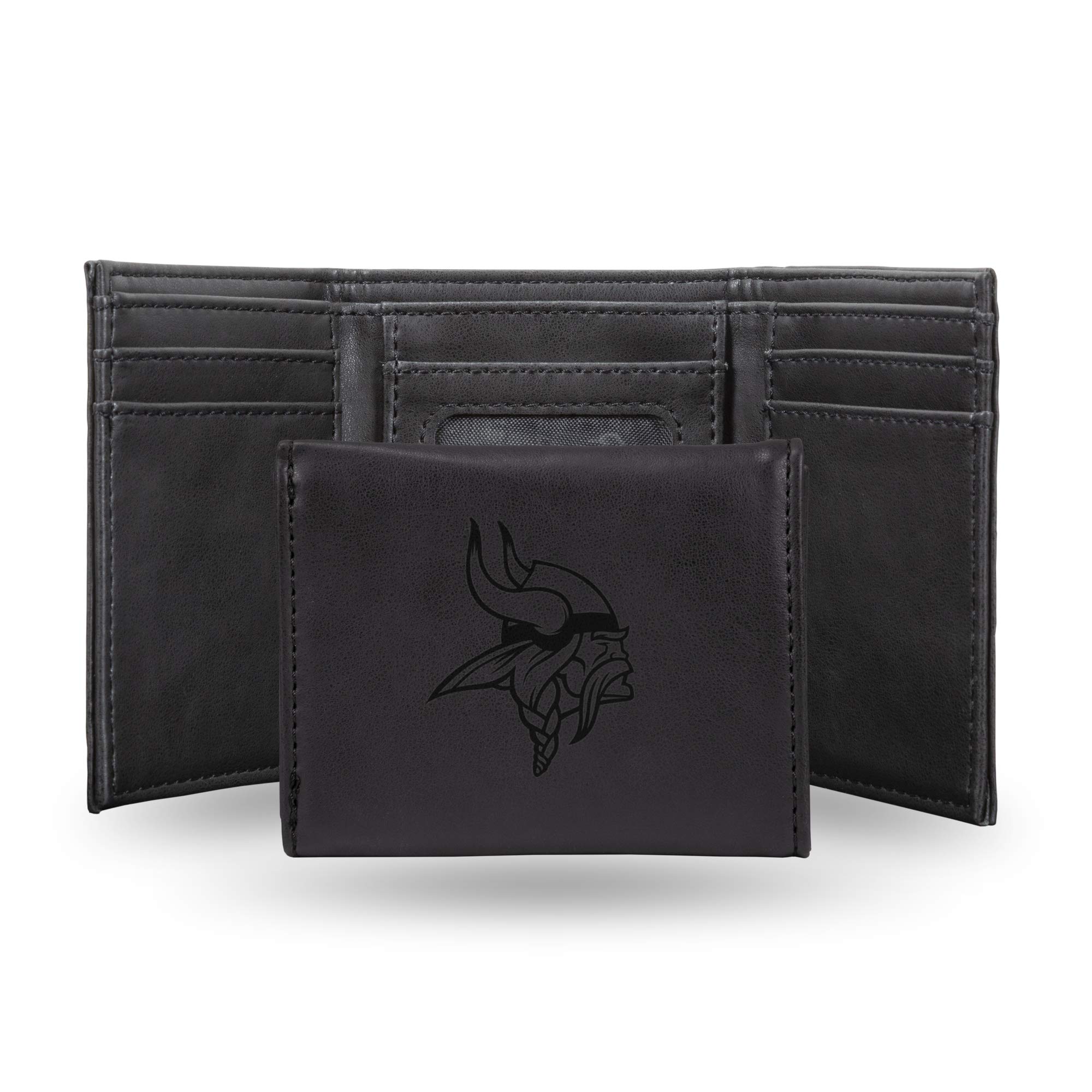 Rico Industries NFL Laser Engraved Trifold Laser Engraved Tri-Fold Wallet - Men's Accessory