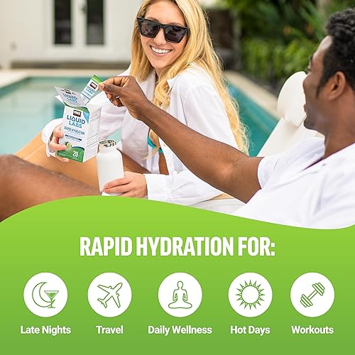 Miniatura 7 de Force Factor Liquid Labs - Paquetes de electrolitos en polvo, lima limón, paquetes de hidratación para hacer agua con electrolitos con 5