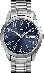 Relógio masculino Timex South Street Sport, aço inoxidável, 36 mm