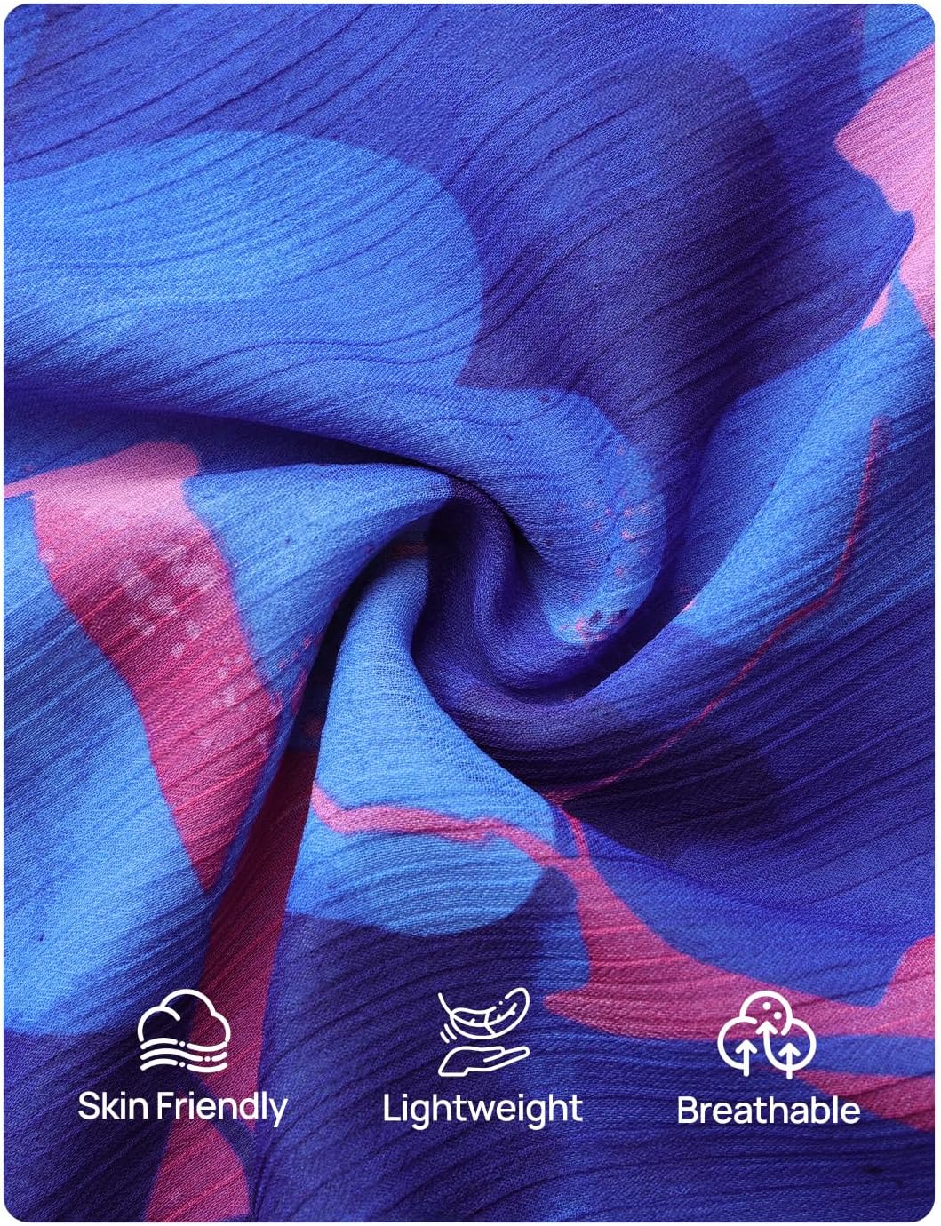 ZESICA Womens Spring Summer Floral Mini Dress Long Sleeve Button Chiffon A Line Swing Short Wedding Guest Party Dresses - Image 8