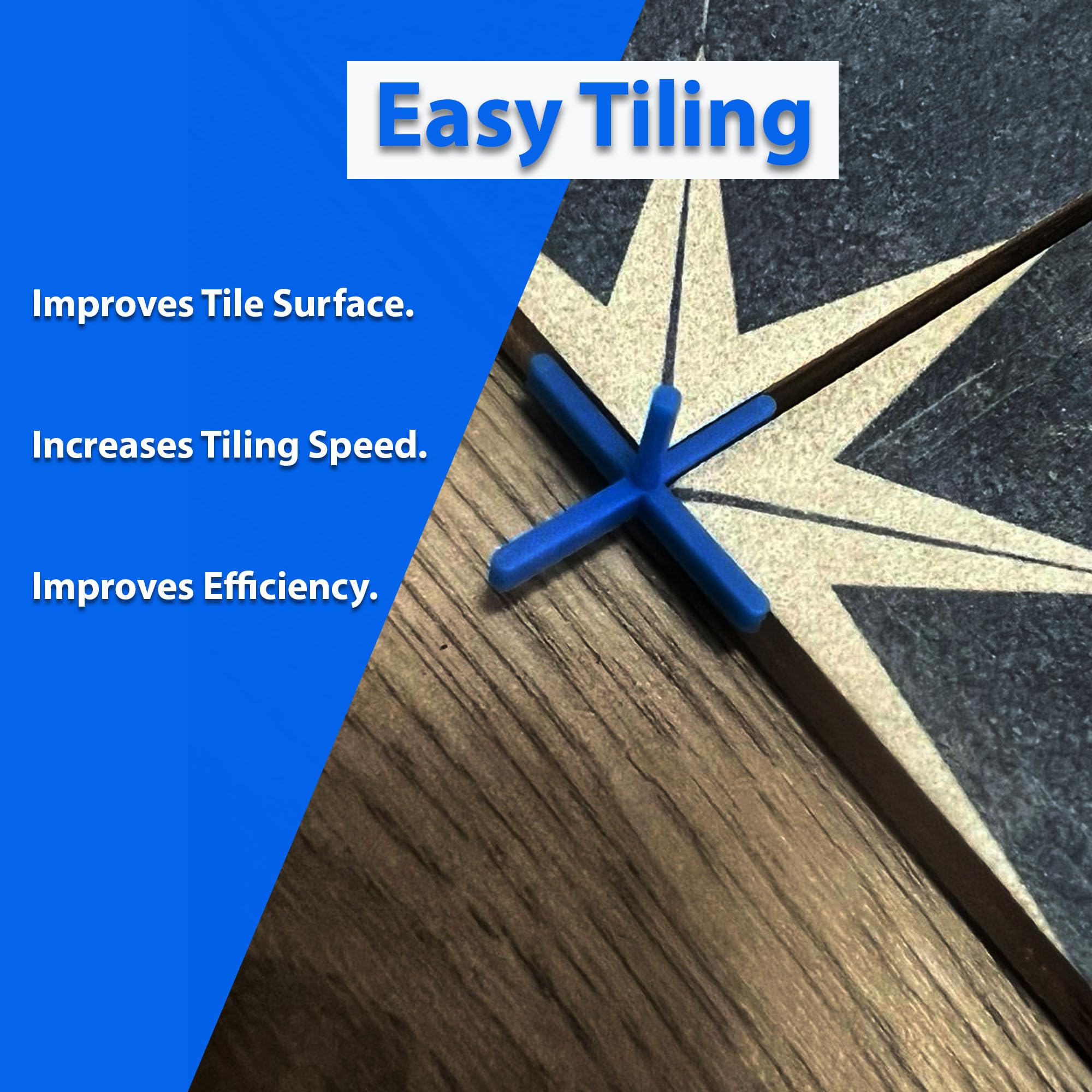 Tiled Up Tile Spacers with Arm for Correct Placement, Plastic Tile Leveling System, 2mm Grout Tile Spacer - Image 4