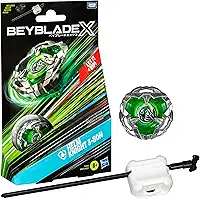 Beyblade X, Pião, Helm Knight 3-80N - Conjunto de Brinquedo Tipo Defesa, Giro à Direita, Inclui Lançador - A partir de 8 Anos