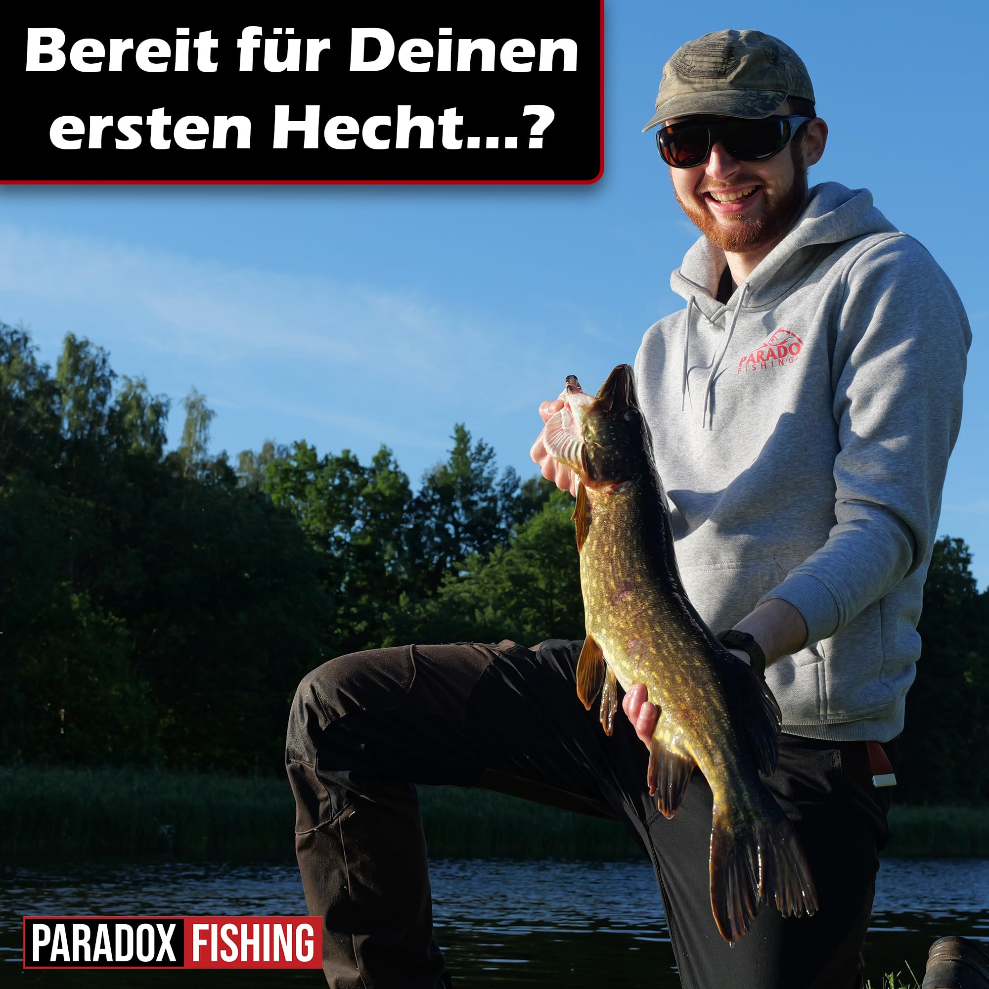 Paradox Fishing Firetiger Spinnrute I 2,1m/2,4m/2,7m I 5-20g/ 15-35g/ 20-60g I Barsch Rute I Zanderrute I Hecht Rute - Spinnruten