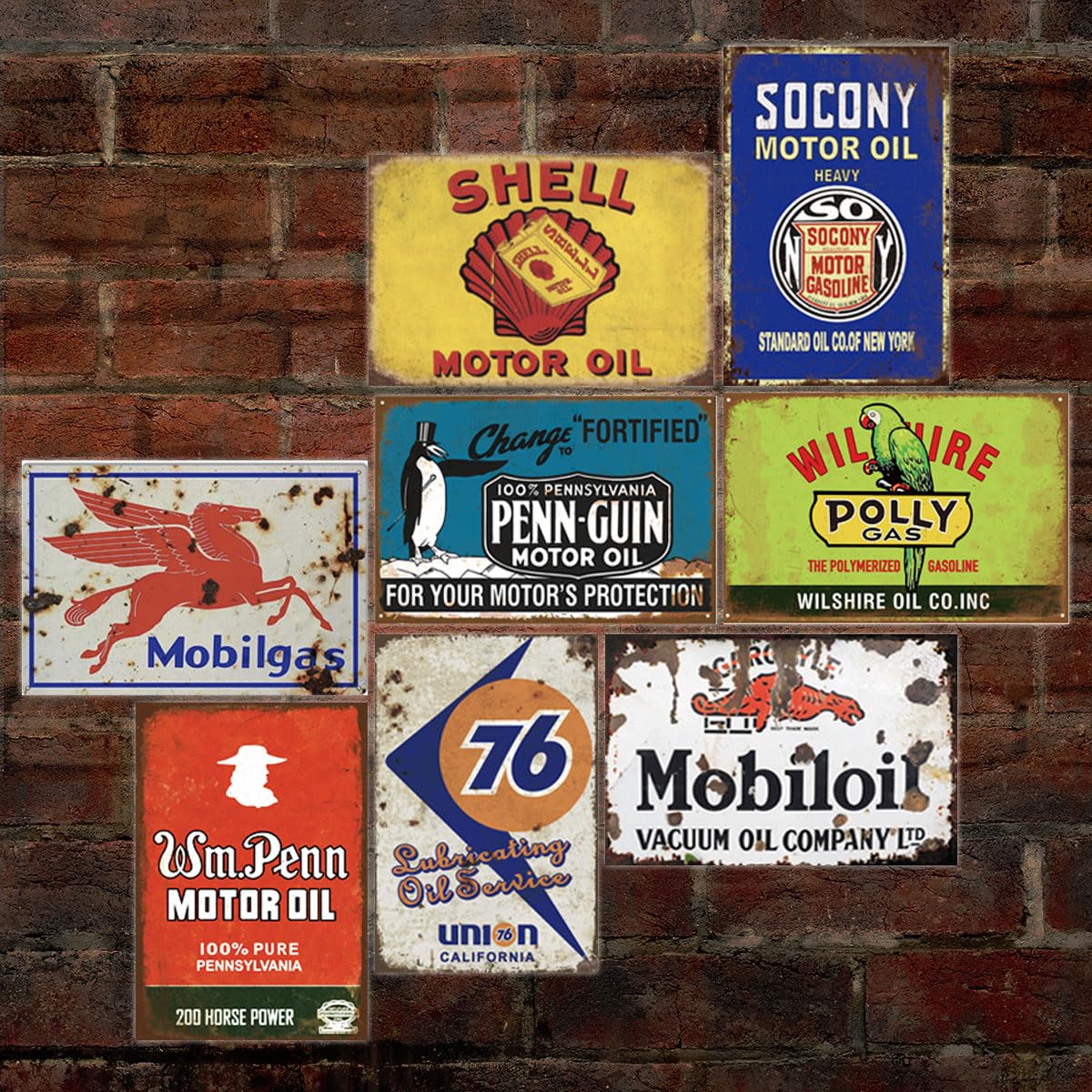 Amazon.com: Reproduced Vintage Tin Signs, Gas Oil Retro Advert