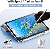 Vista 6 de INFILAND Funda compatible con iPad A16 de 11ª generación de 11 pulgadas 2025, funda para iPad de 10ª generación de 10.9 pulgadas, cubierta