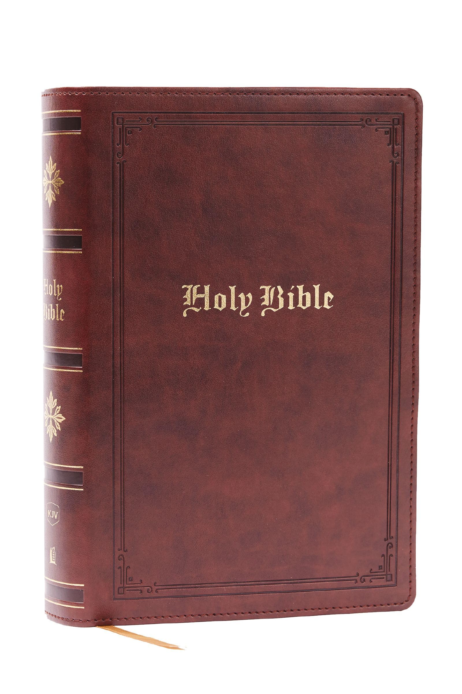 KJV Holy Bible Personal Size Giant Print Brown  by Thomas Nelson LEATHER-BOUND