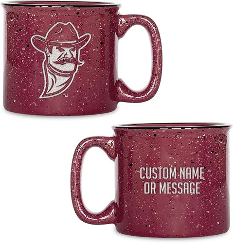 Miniatura 409 de Rico Industries NCAA Utah Utes - Taza de café personalizada de 12 onzas con logotipo grabado con láser profundo, taza de cerámica para acampar con