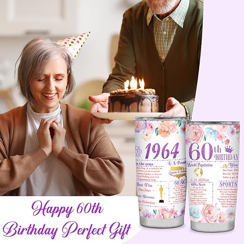 Miniatura 5 de Regalos de cumpleaños 50 para mujeres, vaso de cumpleaños número 50, ideas de regalo, regalo de cumpleaños de 50 años para mamá, abuela,