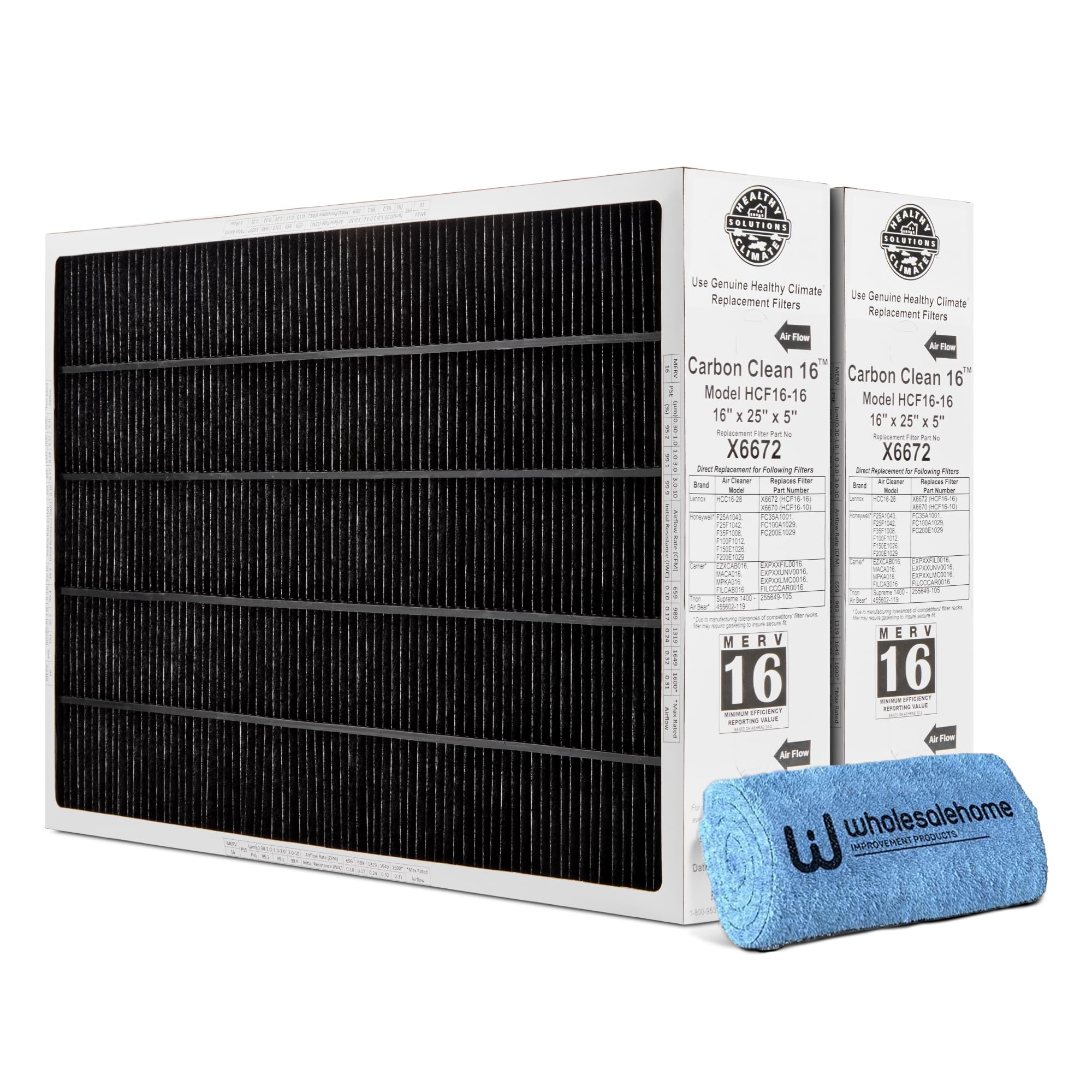 帰化/Naturalize Lennox X6666 MERV 16 Filter for PCO-12C | Genuine OEM 17x26x4