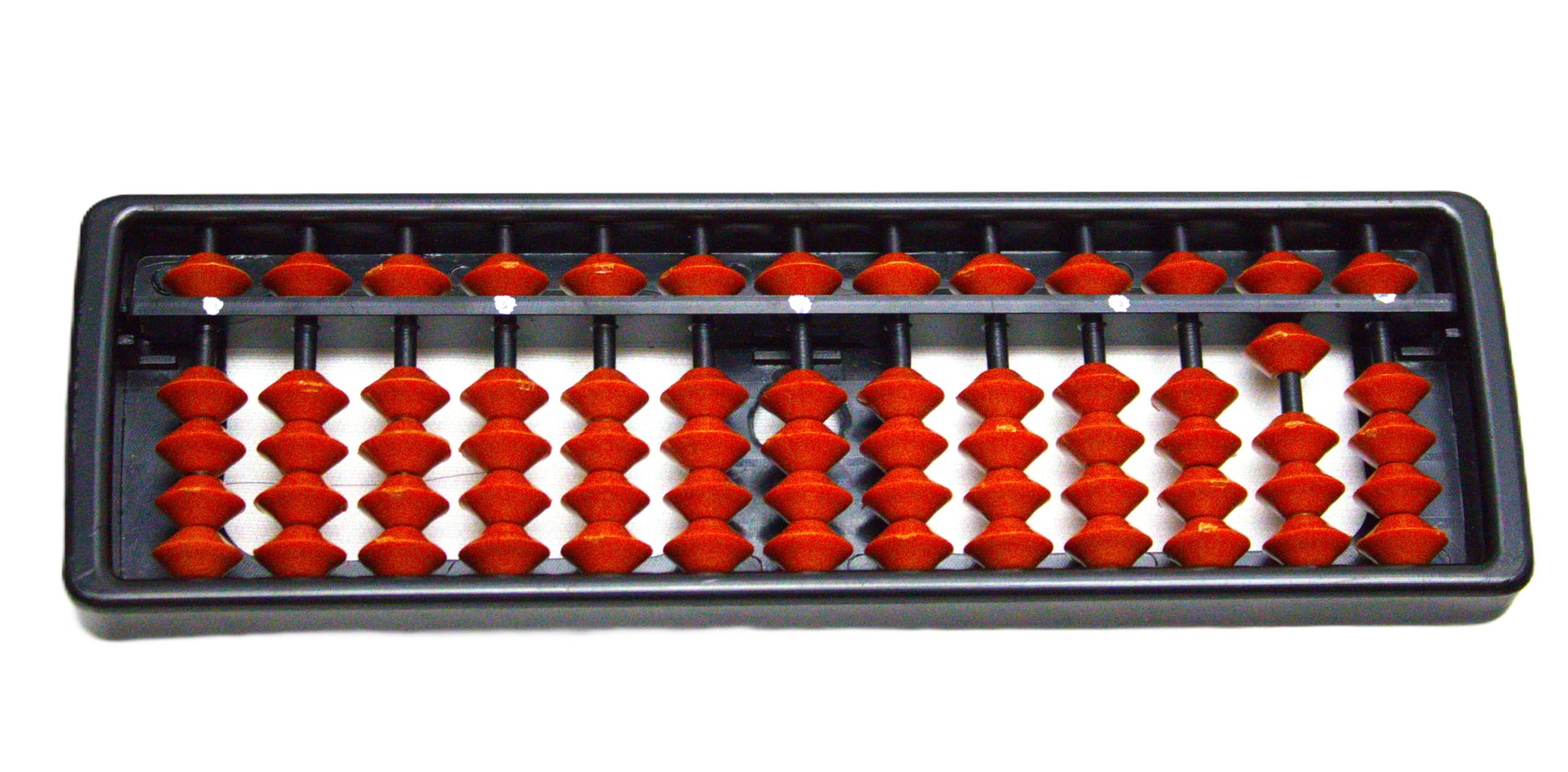 13 Rod Abacus for Students | Standard Abacus Tool for Mental Math, Arithmetic Practice & Speed Calculation | Durable Frame with Smooth Beads, Portable Learning Tool for Kids & Beginners (Pack of 1)