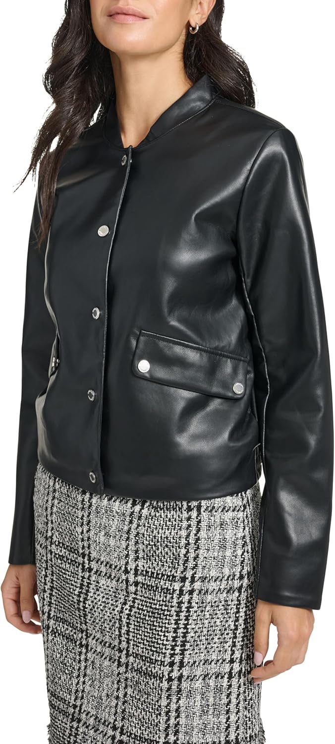 Calvin Klein womens Button Front Jacket - Image 3