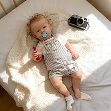 RXDOLL Reborn Toddler Dolls Boy Liam, 20 Inch Realistic Reborn Baby Dolls Blonde Hair, Real Life Baby Doll Soft Cloth Body Lifelike Toddler Doll for Kids 3& Collectors