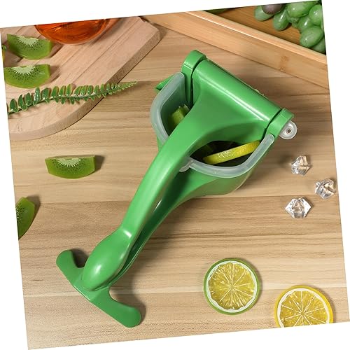 Miniatura 9 de Juego de exprimidor manual de mano de 2 piezas, exprimidor de cítricos verdes para limones, naranjas y naranjas, exprimidor de frutas resistente