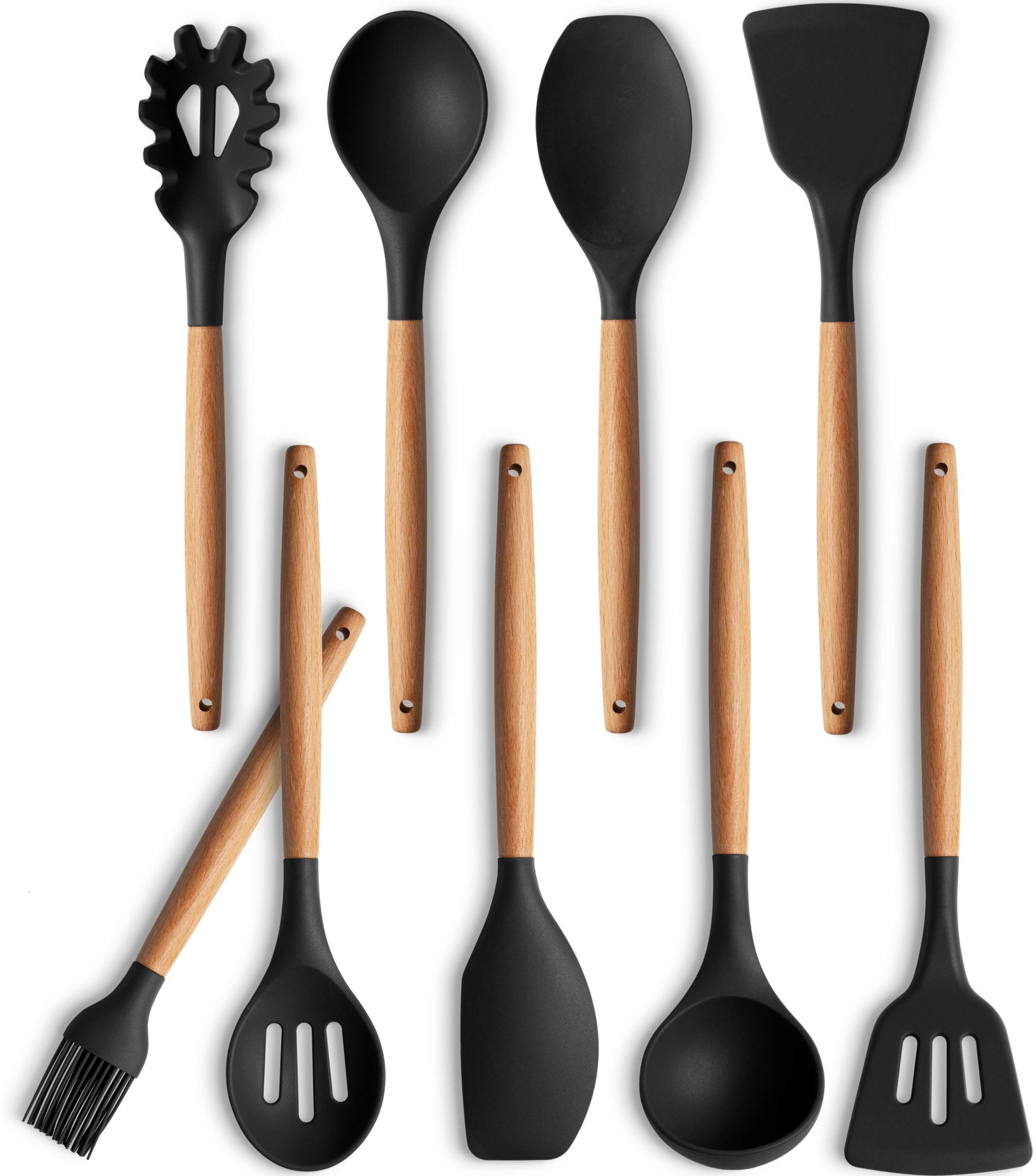 KLEE Silicone Kitchen Utensils, Set Of 9 Pieces