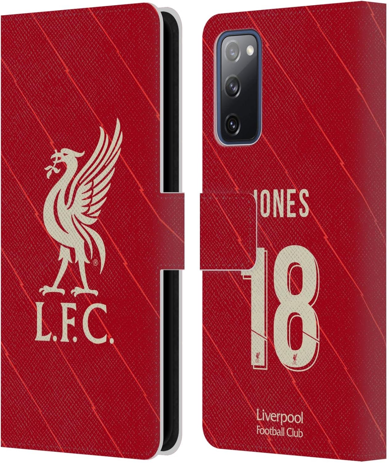 Head Case Designs Officially Licensed Liverpool Football Club Curtis Jones 2021/22 Players Home Kit Group 1 Leather Wallet Case Compatible with Samsung Galaxy S20 FE / 5G
