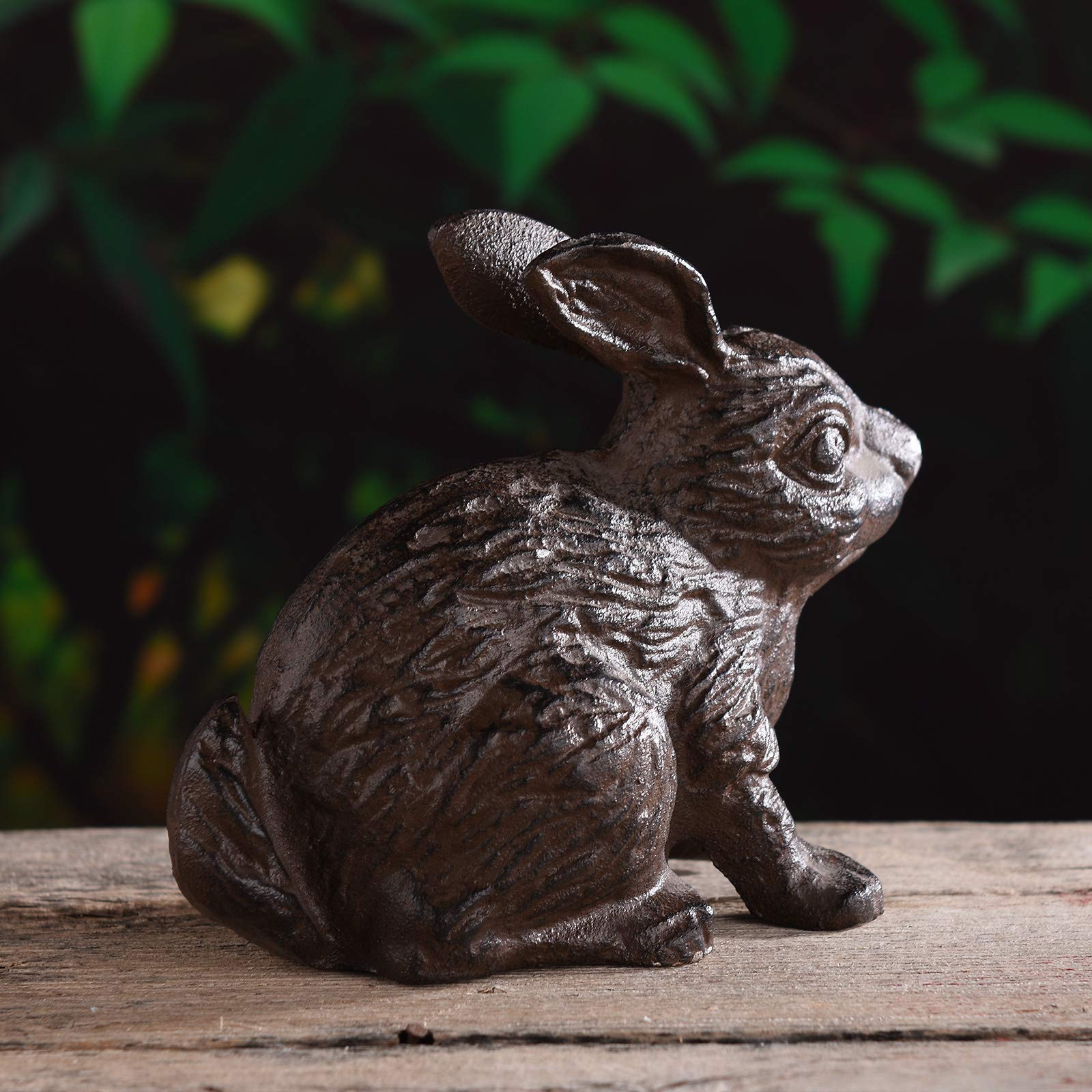 Amazon.co.jp: BRASSTAR 鋳鉄製ウサギの像 7.3インチ ガーデン ホーム