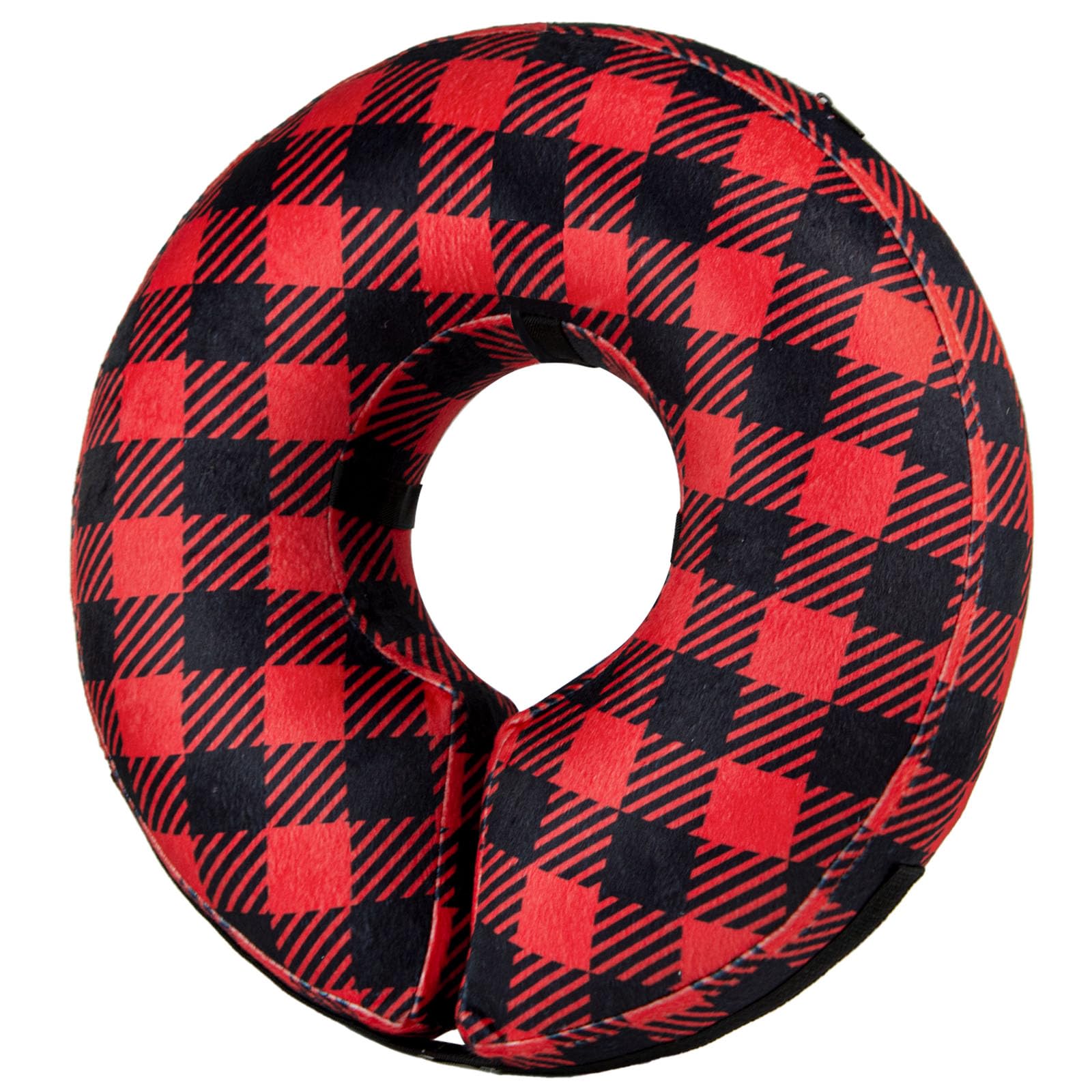 Photo 1 of BENCMATE Inflatable Dog Cone Collar - X-Large, Plaid