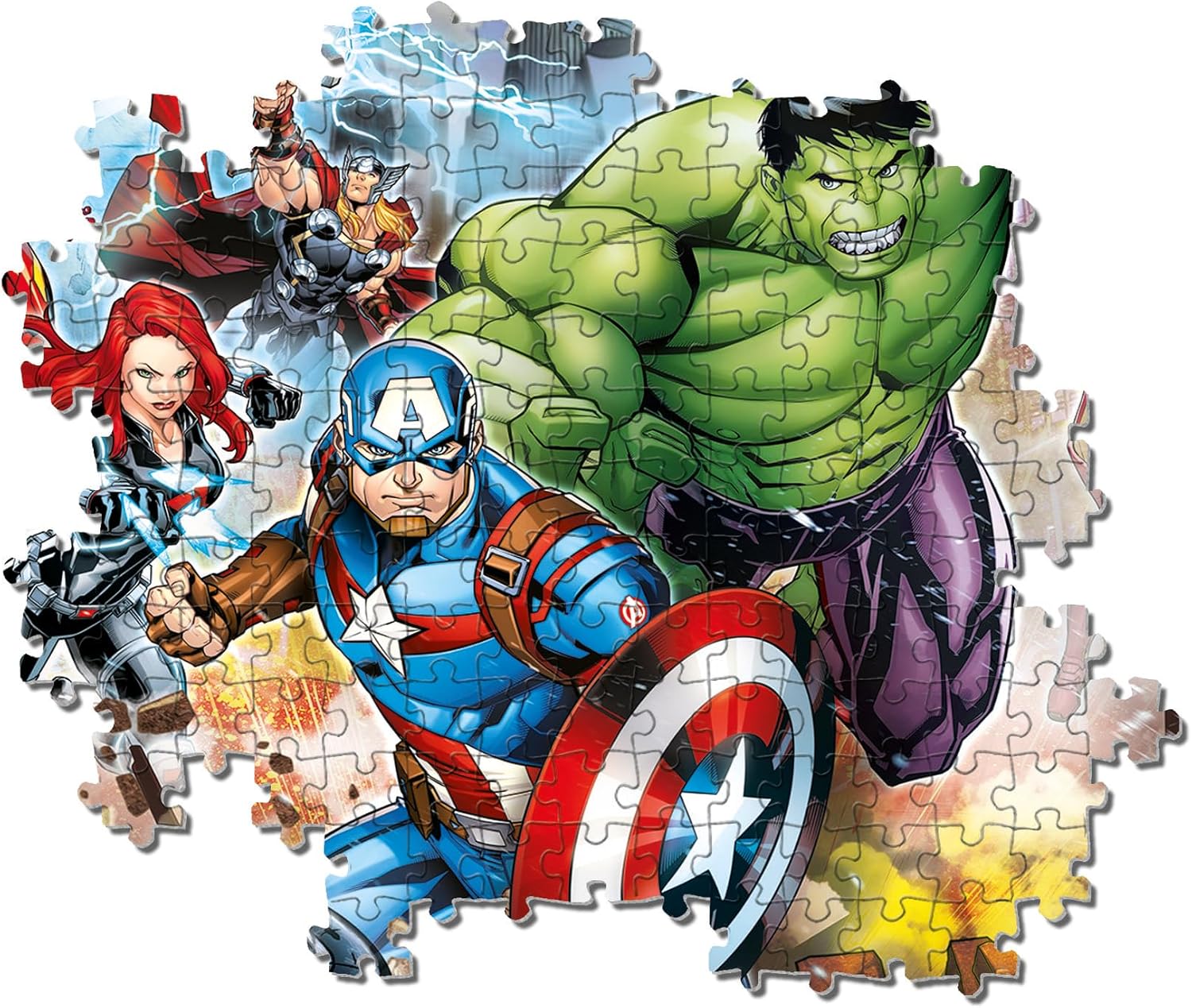 Clementoni - 29295 - Supercolor Puzzle for Children - Marvel The Avengers-180 Pieces