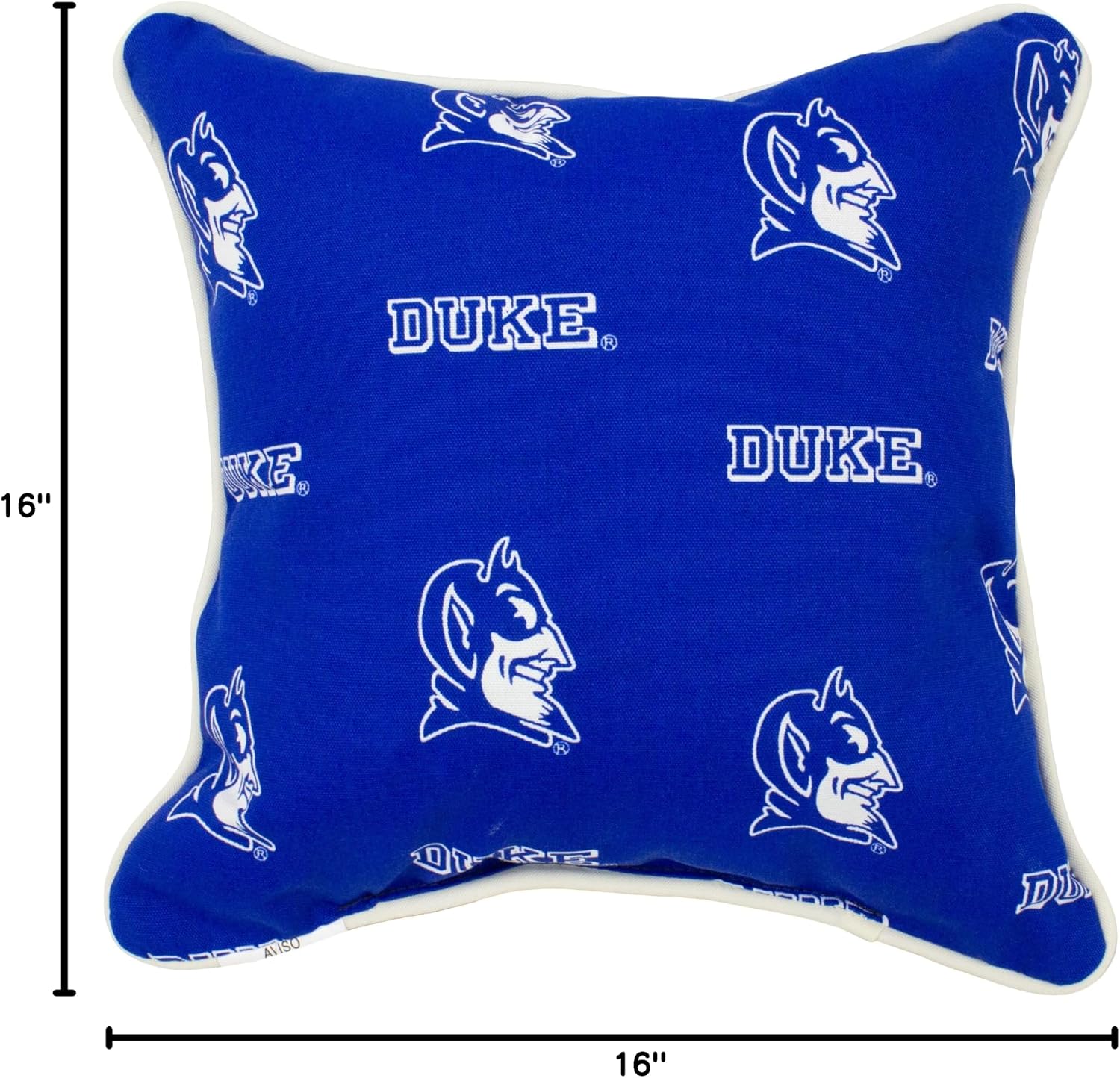 College Covers Duke Blue Devils Outdoor Decorative Throw Pillow, 16" x 16"