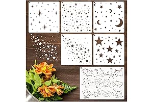 6-Piece Twinkle Star Painting Stencil Set