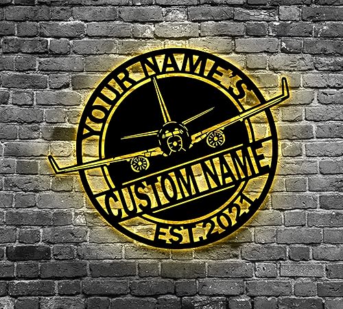 Miniatura 17 de Radio de jamón personalizado Arte de pared de metal Luz LED personalizada Amateur Radio Nombre Signo Decoración del hogar Operador de radio Radio