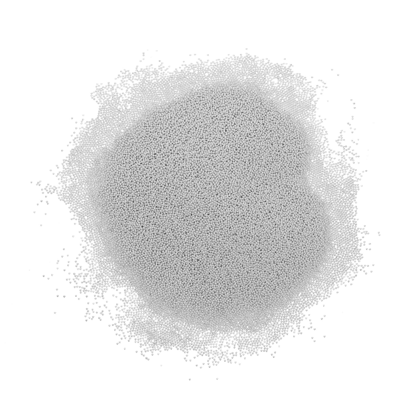 Decorazioni per Unghie Mini Perline Metalliche Argento 500g | Forma Rotonda, 1 Confezione, Accessori per Manicure Fai da Te, Adatti a Crafts e Parties