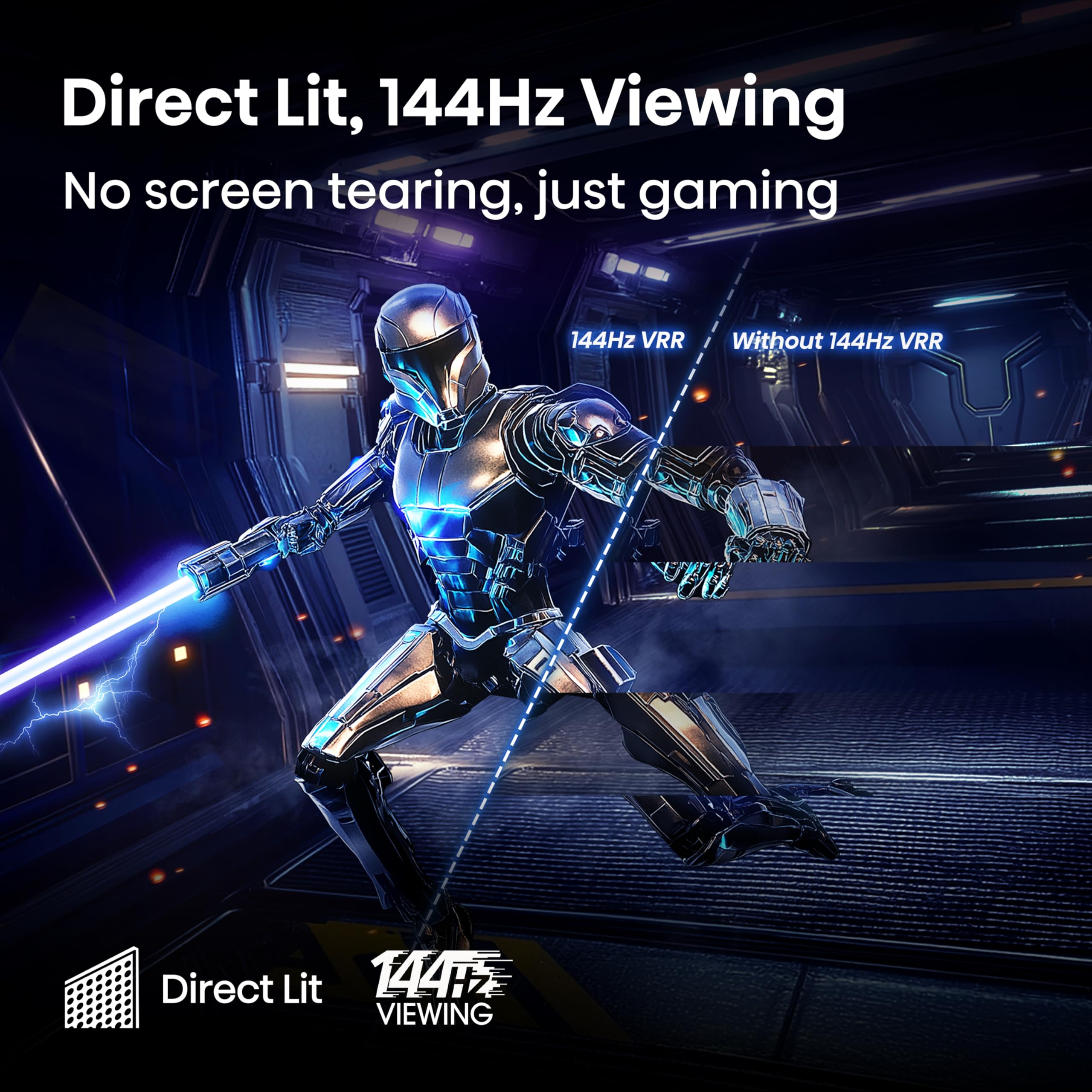 Hisense 43" 43E78QTUK PRO 144Hz QLED Smart AI TV - Hi-View AI Engine, 144Hz Game Mode PRO, Dolby Atmos, Quantum Dot Colour with Freely, Disney +, YouTube, Netflix — view 8