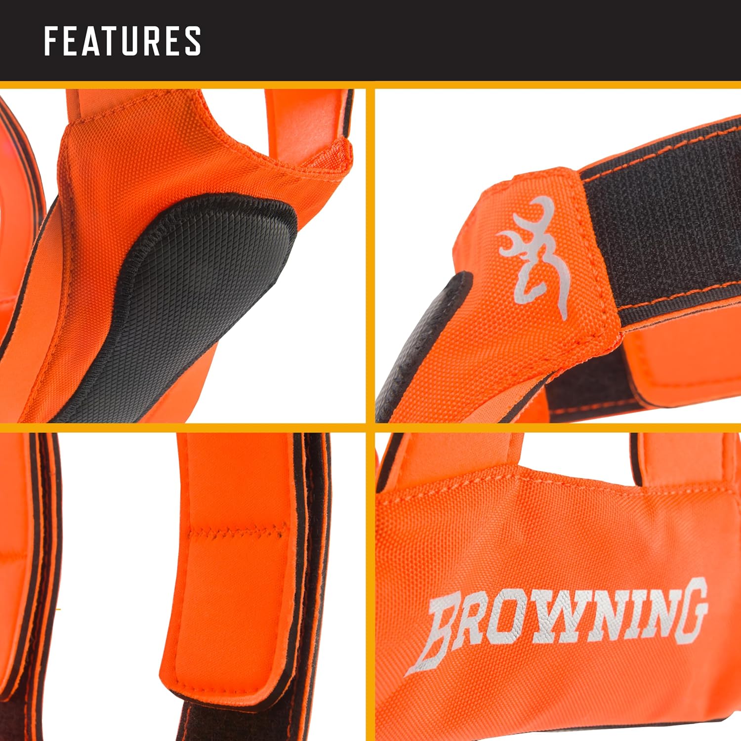 Browning Pet Vests, Hi Vis Safety Vests for Dogs, Safety Orange, Medium, Chest Protection Vest