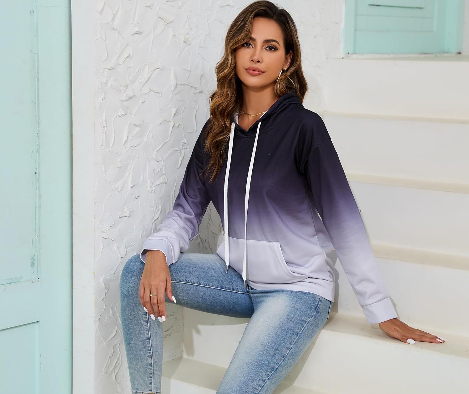 Tie Dye Hoodies for Women Teen Girls 2025 Sweatshirts Winter Fall Fashion Clothes Outfits - Image 5