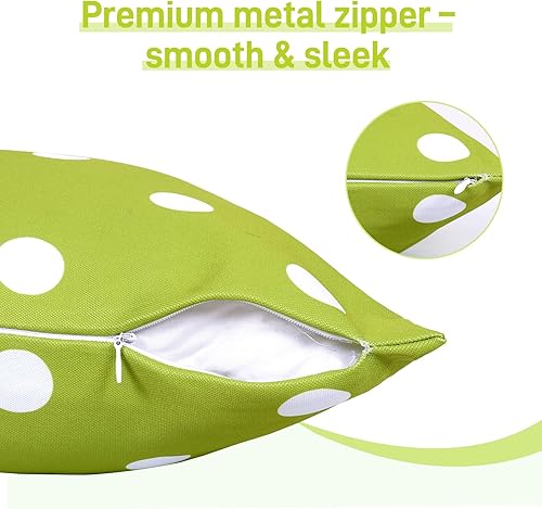 Miniatura 3 de Poise3EHome Juego de 2 fundas de almohada para exteriores de 20 x 20 pulgadas, impermeables, decorativas, para sofá, patio, sala de estar, primavera