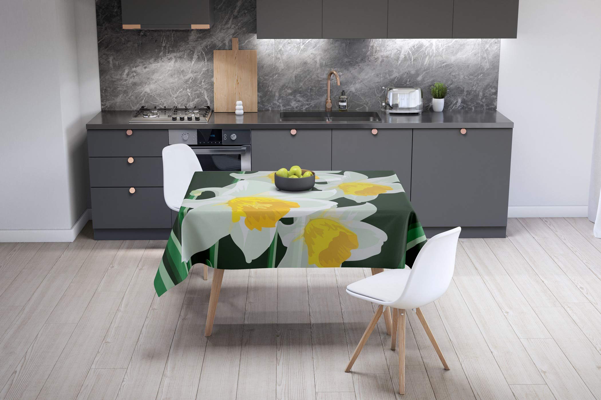 Bonamaison Tovaglia Da Cucina Quadrata 145x145 Cm – Progettata E Prodotta In Turchia – Facile Da Pulire
