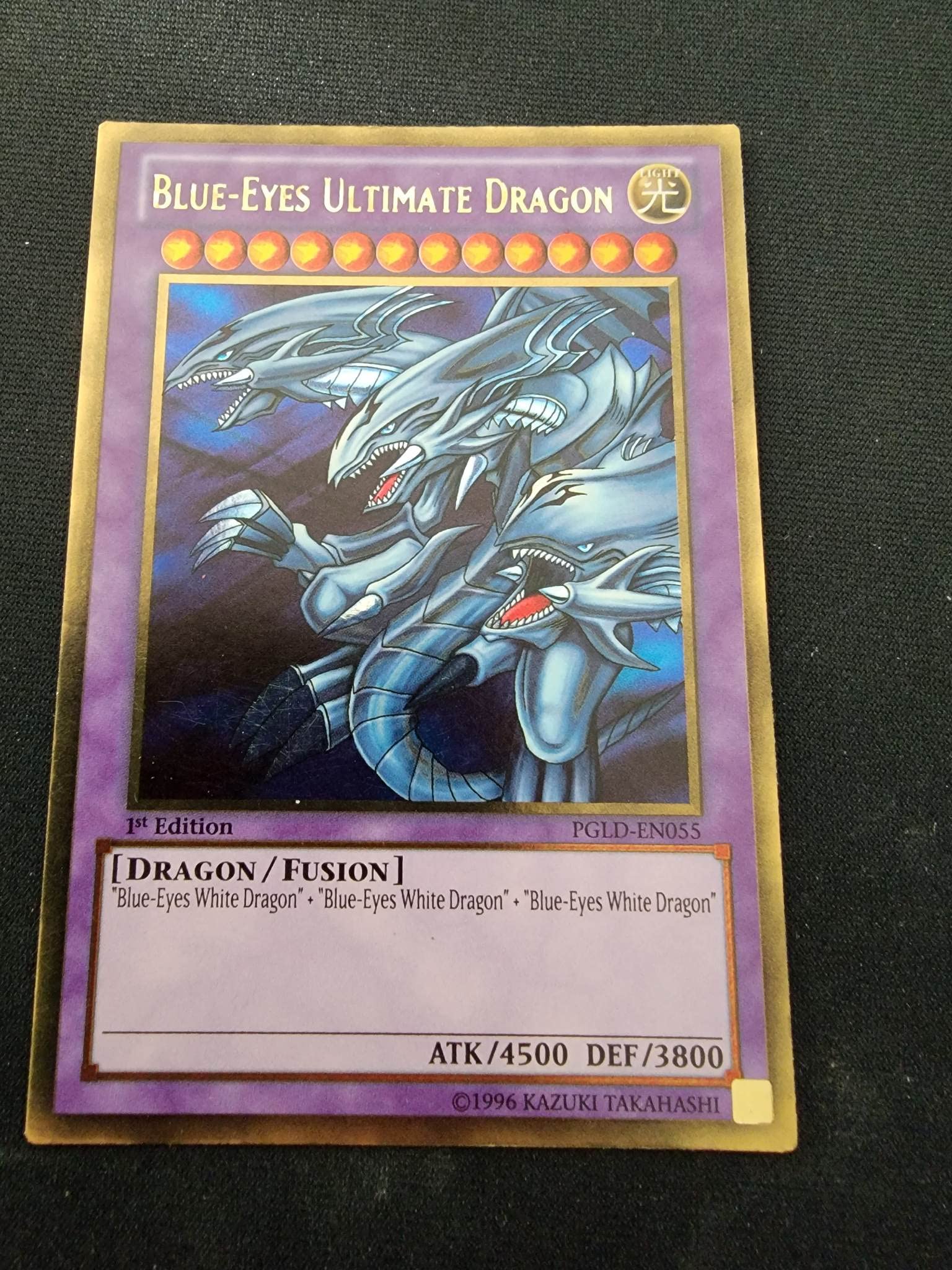 Amazon.com: Blue-Eyes Ultimate Dragon - PGLD-EN055 - Premium Gold