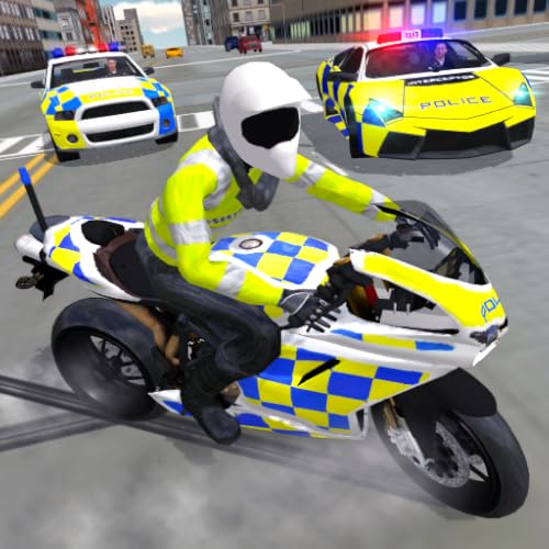 Police Car Driving Motorbike