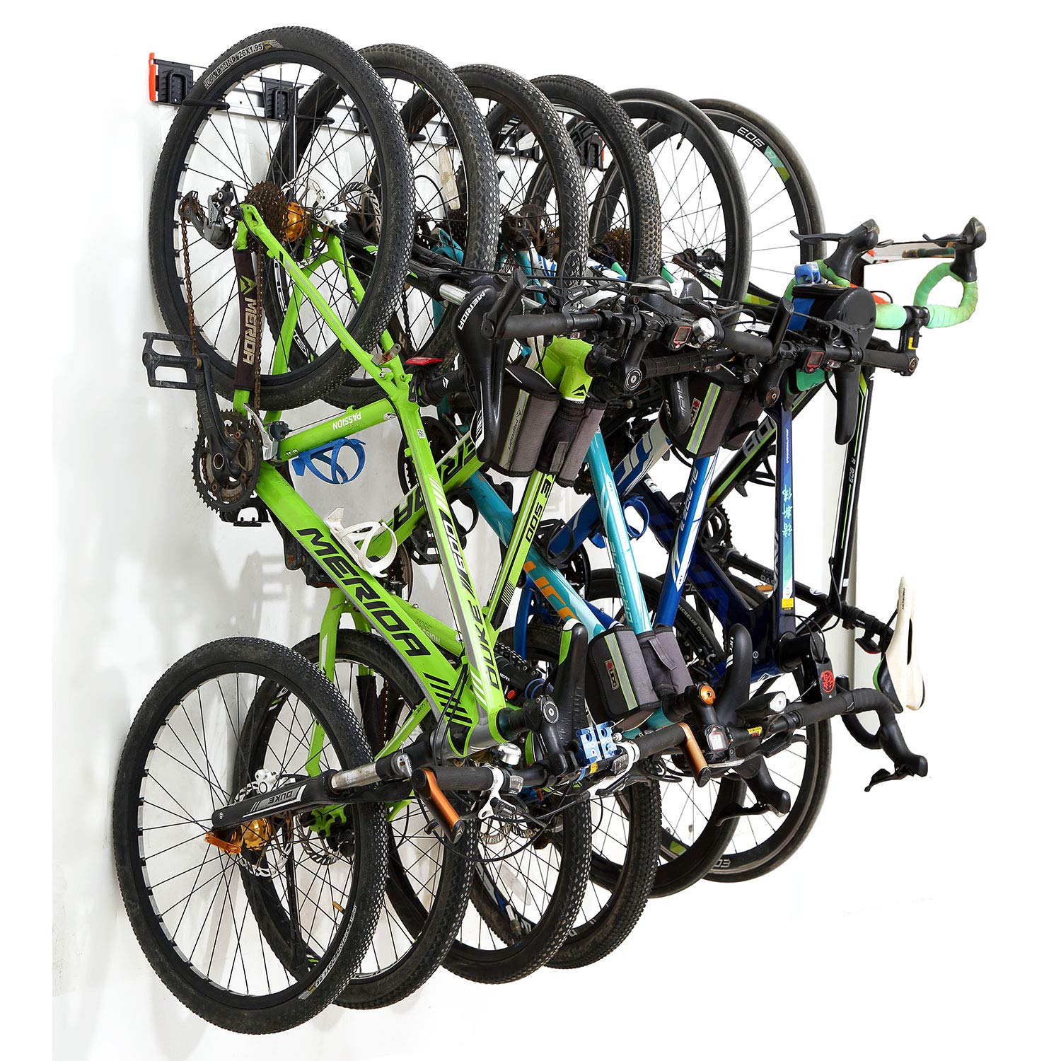 Buy Aluminum Bike Storage Rack Holds 6 Bikes up to 200 Pounds Wall Bike