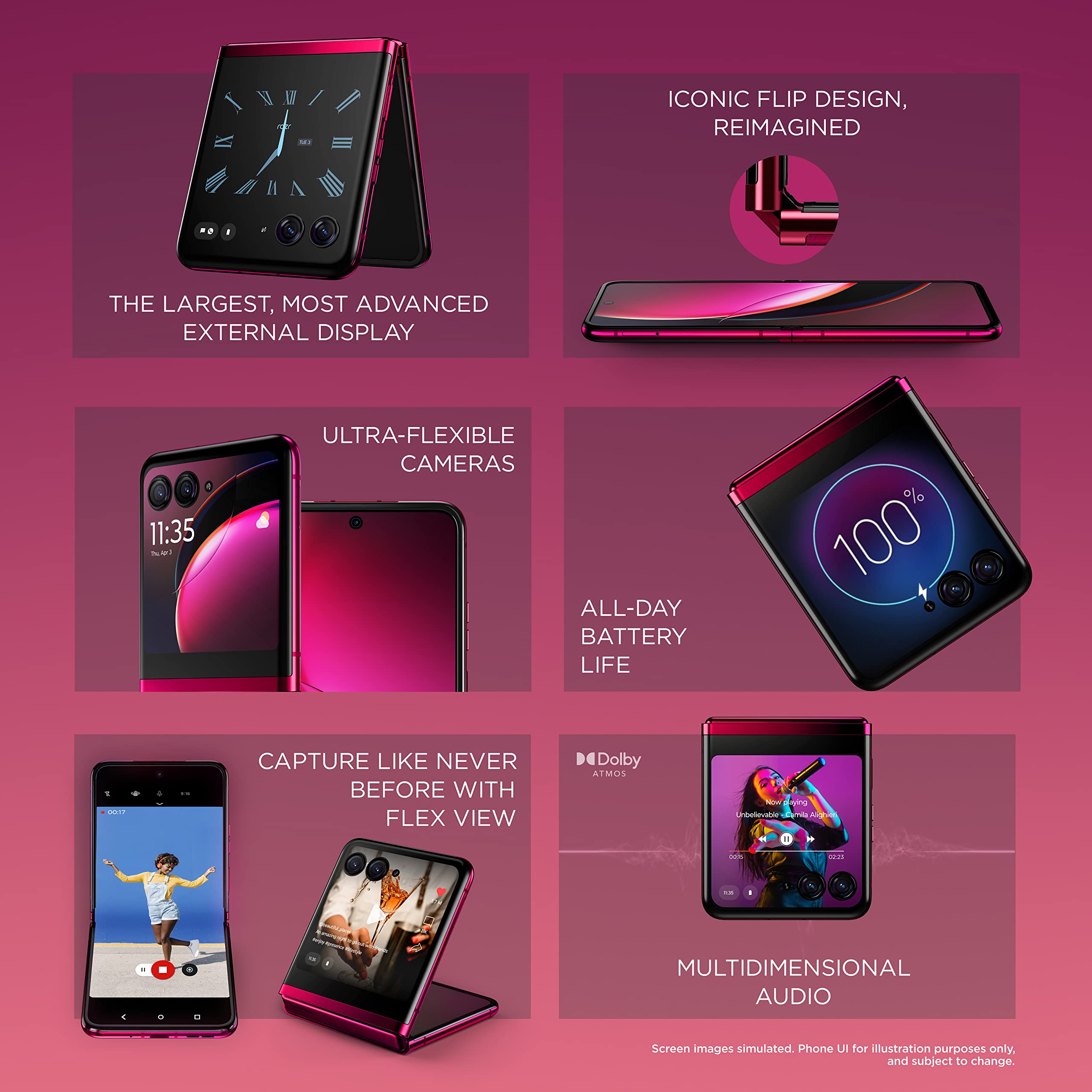 【値下げ】motorola razr 40 ultra　viva magenta Motorola Razr 40 Ultra 5G Viva Magenta 256GB + 8GB Dual-SIM
