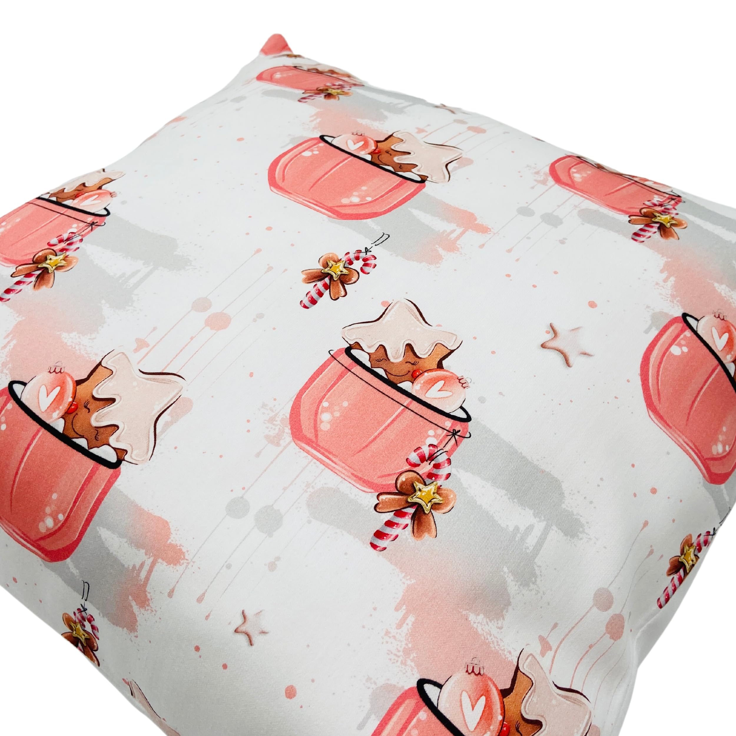 TryPinky Christmas Cushion Cover 40 x 40 cm Various Designs Handmade in Germany 100% Cotton Decorative Christmas Children's Cushion (40 x 40 cm - Image 4