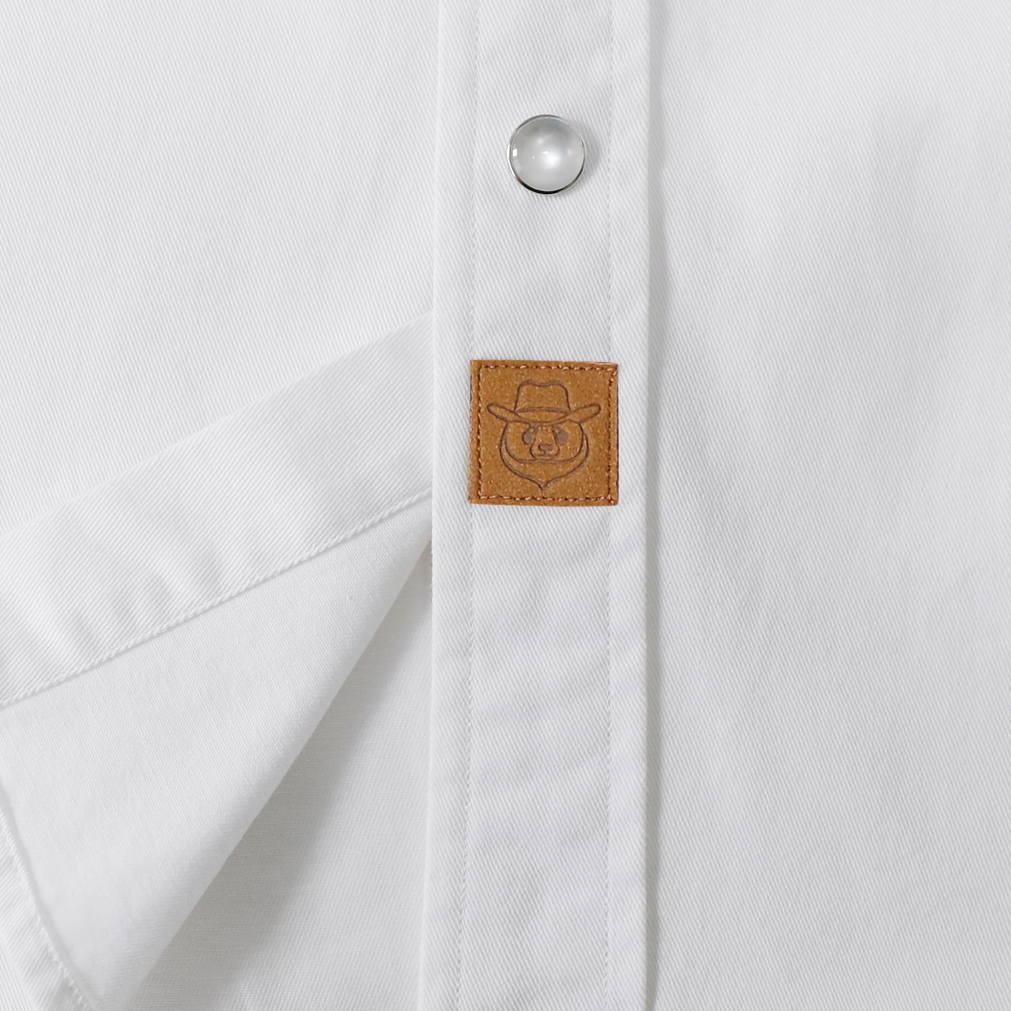 Dubinik® Camisas para Hombre Camisa Vaquera Manga Larga Algodón Botones A Presión Western Casual para Trabajo