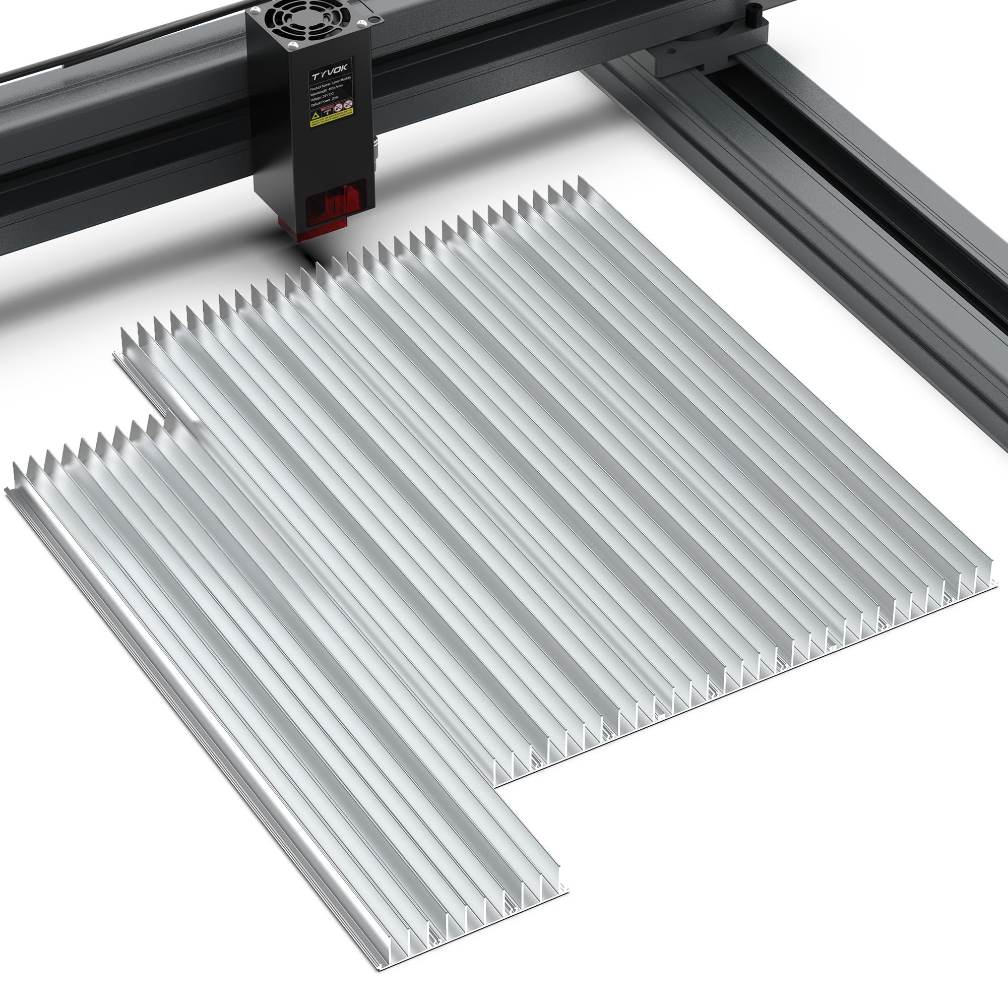 Lit laser nid d'abeille 400 x 400 mm