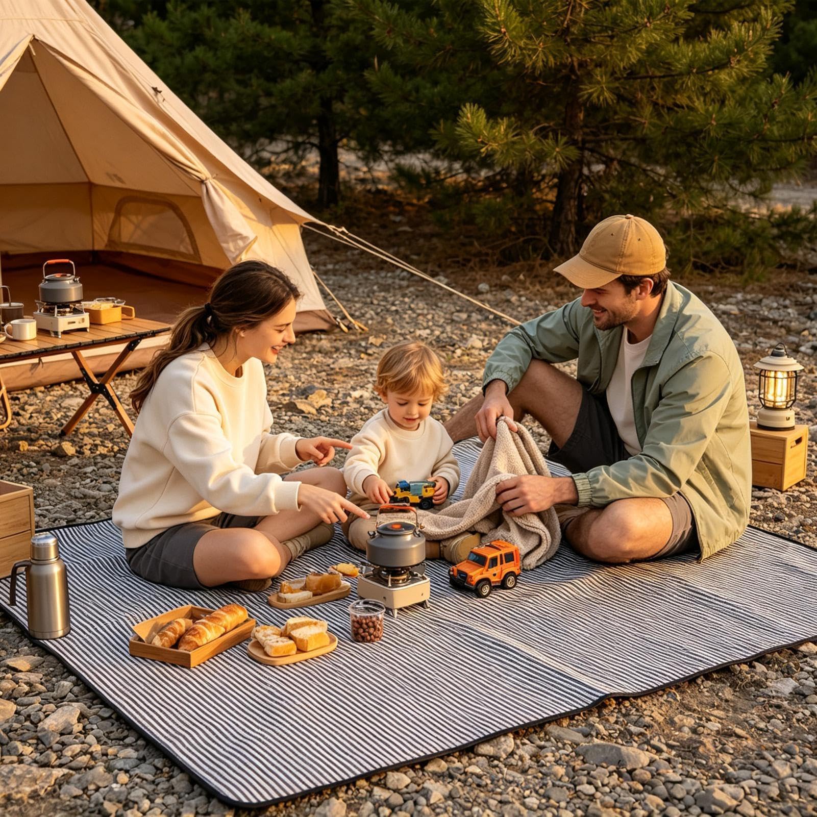 Coperta picnic all'aperto Coperta Impermeabile Antisabbia Pieghevole Da | Stuoia Antiscivolo da Escursionismo Per Backpacking Campeggio Attività All'Aperto Viaggi Vacanze Patio E Giardino