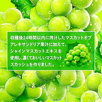 マスカット徳用 Amazon.co.jp: アサヒ飲料 三ツ矢 特濃マスカットスカッシュ