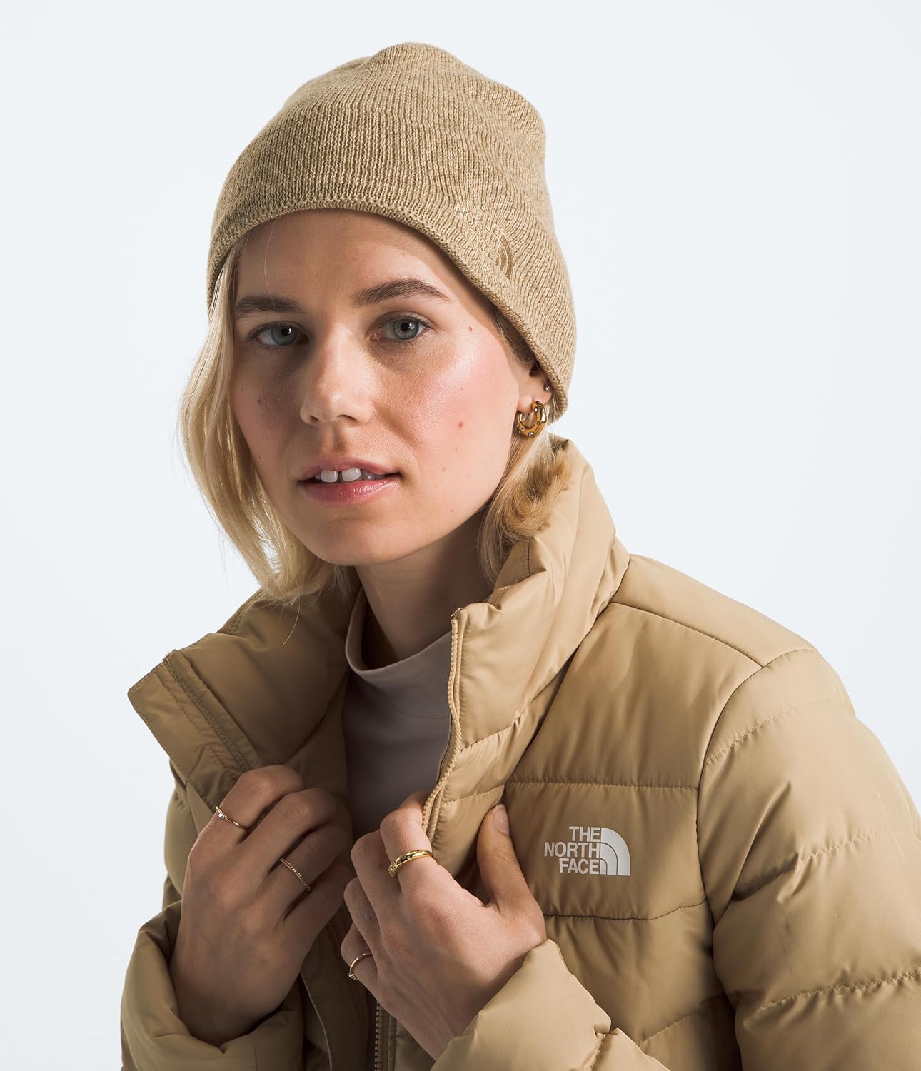 THE NORTH FACE Jim Beanie | Classic Fit, Winter Hat for Men & Women, Warm Fleece Headband & Embroidered Logo - Image 3