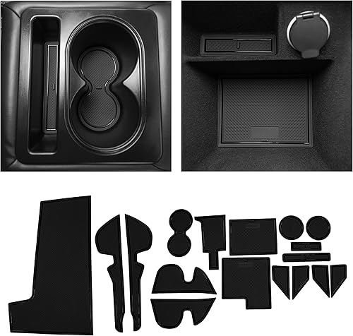 CupHolderHero Compatible con accesorios para Nissan Maxima 2015-2023 - Juego de portavasos antideslizantes y antipolvo, tapetes para consola