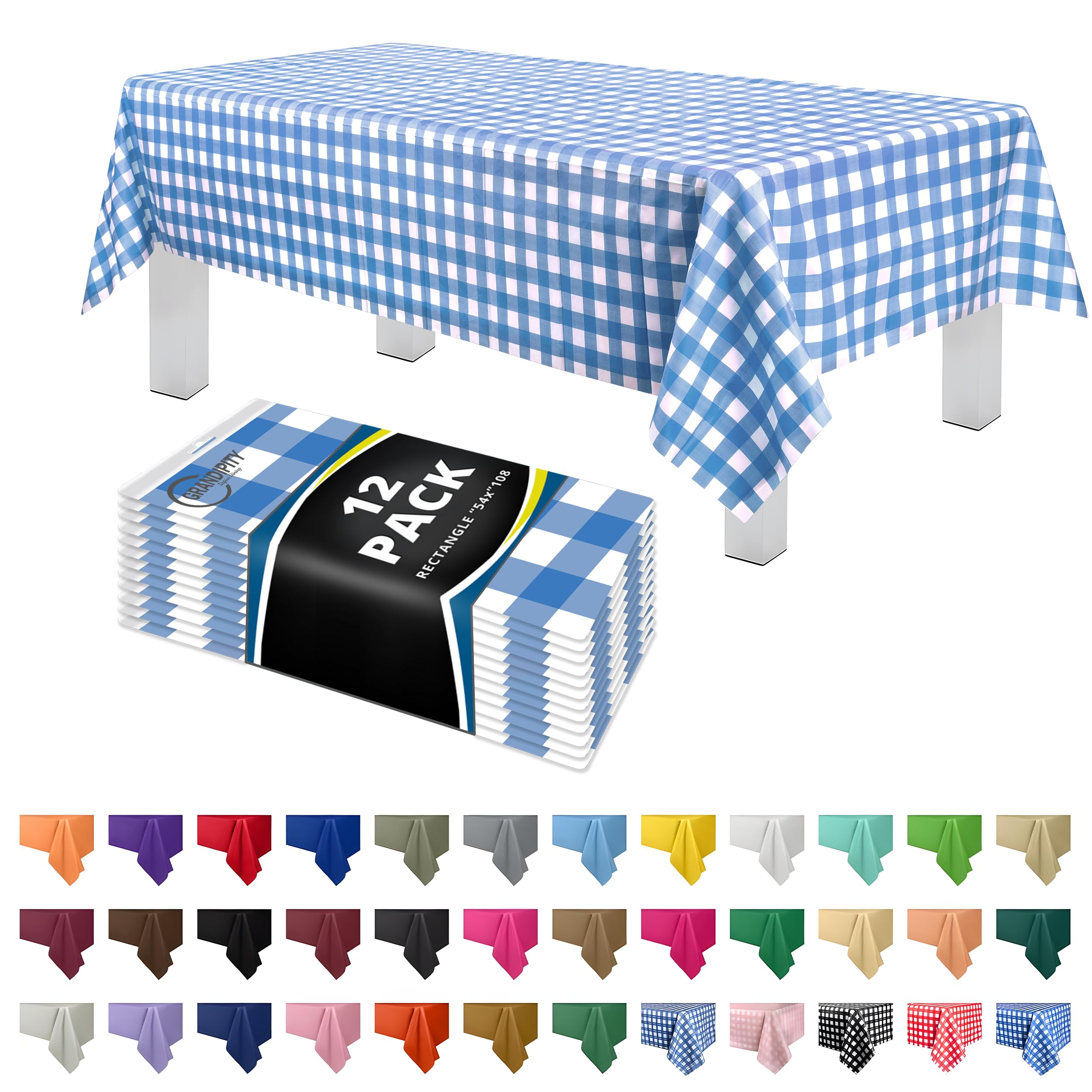 Amazon.com: Grandipity 12 Pack Premium Disposable Plastic Picnic