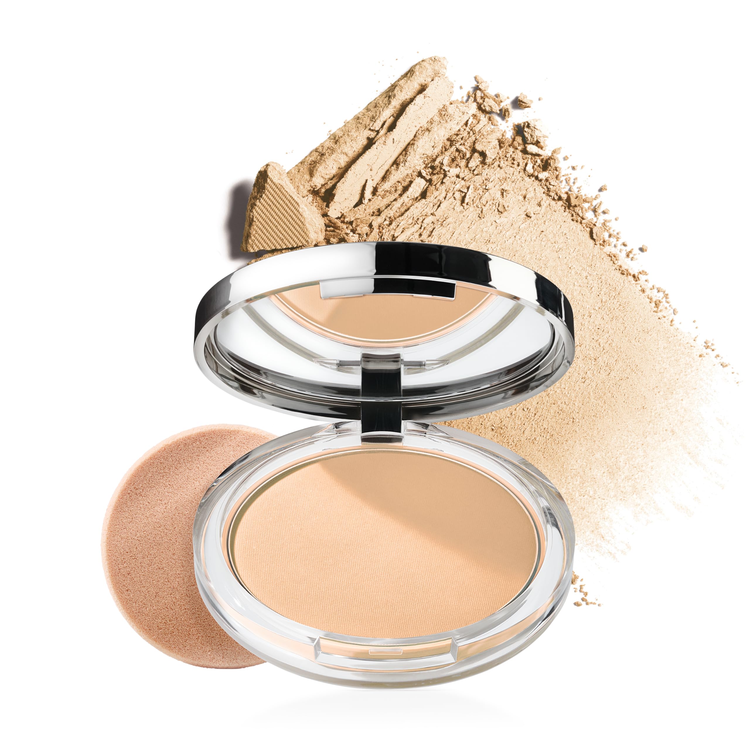 Clinique Stay-Matte Sheer Pressed Powder For Oily Skin Types | Sheer Coverage + Matte Finish | Minimizes Shine